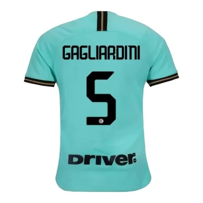 Damen Fußball Roberto Gagliardini 5 Auswärtstrikot Grün Trikot 2019/20 Hemd