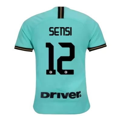 Damen Fußball Stefano Sensi 12 Auswärtstrikot Grün Trikot 2019/20 Hemd
