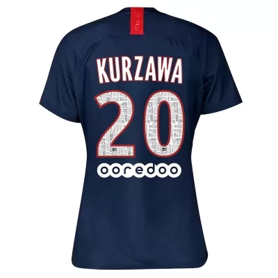 Damen Fußball Layvin Kurzawa 20 Heimtrikot Königsblau Trikot 2019/20 Hemd
