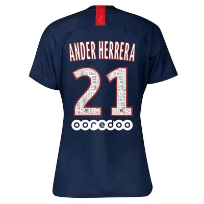 Damen Fußball Ander Herrera 21 Heimtrikot Königsblau Trikot 2019/20 Hemd