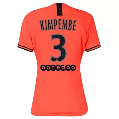 Damen Fußball Presnel Kimpembe 3 Auswärtstrikot Orange Trikot 2019/20 Hemd
