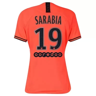 Damen Fußball Pablo Sarabia 19 Auswärtstrikot Orange Trikot 2019/20 Hemd