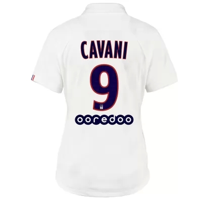 Damen Fußball Edinson Cavani 9 Ausweichtrikot Weiß Trikot 2019/20 Hemd
