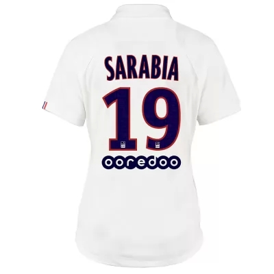 Damen Fußball Pablo Sarabia 19 Ausweichtrikot Weiß Trikot 2019/20 Hemd