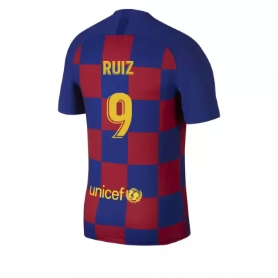 Damen Fußball Abel Ruiz 9 Heimtrikot Blau Rot Trikot 2019/20 Hemd