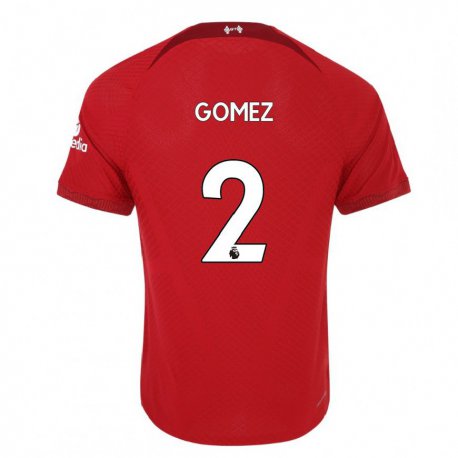 Kandiny Kinder Joe Gomez #2 Dunkelrot Heimtrikot Trikot 2022/23 T-shirt