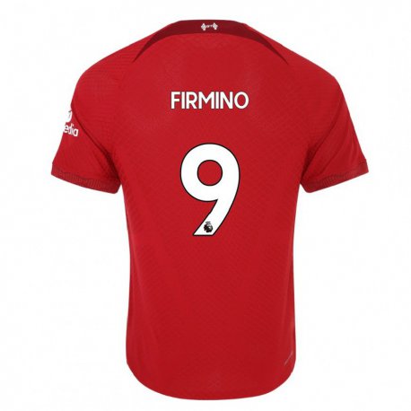 Kandiny Kinder Roberto Firmino #9 Dunkelrot Heimtrikot Trikot 2022/23 T-shirt