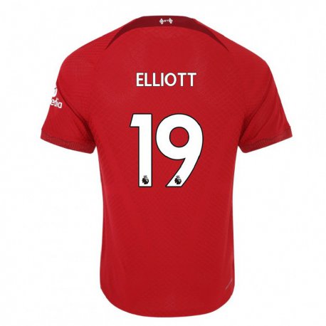 Kandiny Kinder Harvey Elliott #19 Dunkelrot Heimtrikot Trikot 2022/23 T-shirt
