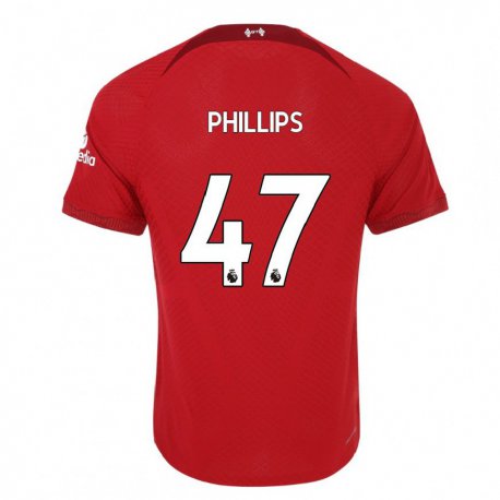 Kandiny Kinder Nathaniel Phillips #47 Dunkelrot Heimtrikot Trikot 2022/23 T-shirt
