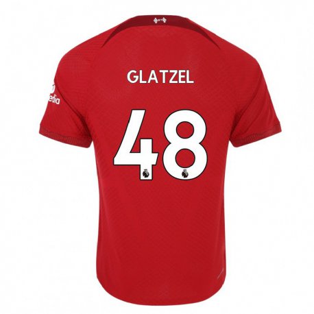 Kandiny Kinder Paul Glatzel #48 Dunkelrot Heimtrikot Trikot 2022/23 T-shirt