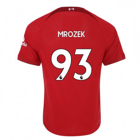Kandiny Kinder Fabian Mrozek #93 Dunkelrot Heimtrikot Trikot 2022/23 T-shirt
