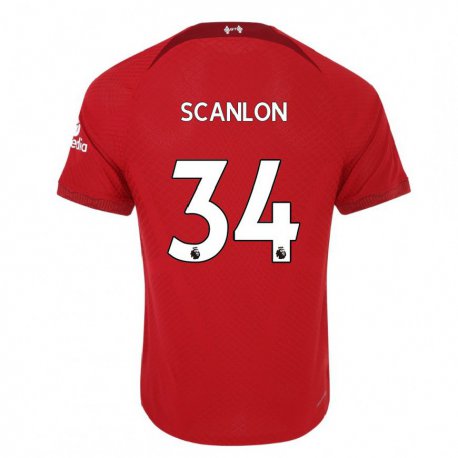 Kandiny Kinder Calum Scanlon #34 Dunkelrot Heimtrikot Trikot 2022/23 T-shirt