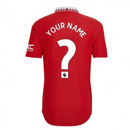Kandiny Kinder Ihren Namen #0 Rot Heimtrikot Trikot 2022/23 T-shirt
