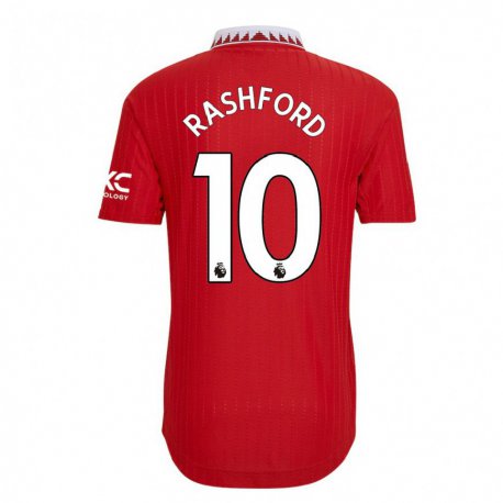 Kandiny Kinder Marcus Rashford #10 Rot Heimtrikot Trikot 2022/23 T-shirt