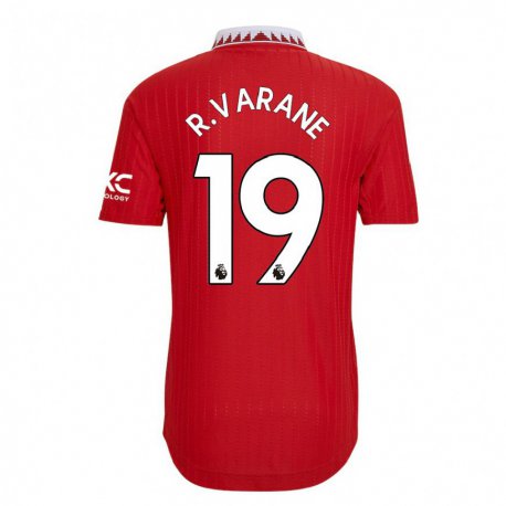 Kandiny Kinder Raphael Varane #19 Rot Heimtrikot Trikot 2022/23 T-shirt