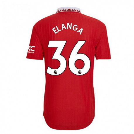 Kandiny Kinder Anthony Elanga #36 Rot Heimtrikot Trikot 2022/23 T-shirt