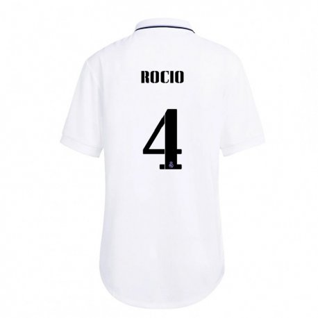 Kandiny Kinder Rocio Galvez #4 Weiß Lila Heimtrikot Trikot 2022/23 T-shirt