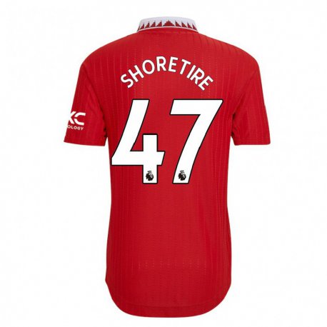 Kandiny Kinder Shola Shoretire #47 Rot Heimtrikot Trikot 2022/23 T-shirt