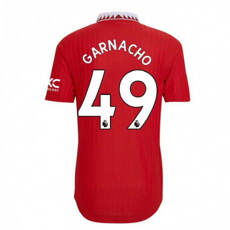 Kandiny Kinder Alejandro Garnacho #49 Rot Heimtrikot Trikot 2022/23 T-shirt