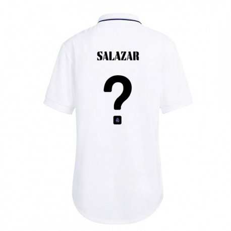 Kandiny Kinder Isra Salazar #0 Weiß Lila Heimtrikot Trikot 2022/23 T-shirt