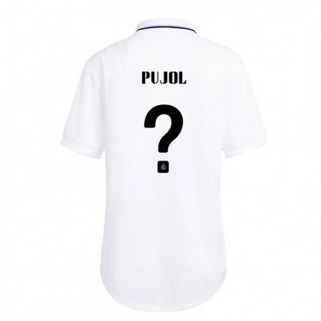 Kandiny Kinder Edgar Pujol #0 Weiß Lila Heimtrikot Trikot 2022/23 T-shirt