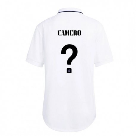 Kandiny Kinder Mario Camero #0 Weiß Lila Heimtrikot Trikot 2022/23 T-shirt