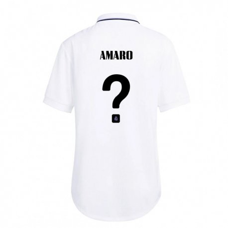 Kandiny Kinder Jaime Amaro #0 Weiß Lila Heimtrikot Trikot 2022/23 T-shirt