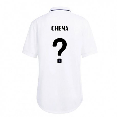 Kandiny Kinder Chema #0 Weiß Lila Heimtrikot Trikot 2022/23 T-shirt