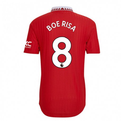 Kandiny Kinder Vilde Boe Risa #8 Rot Heimtrikot Trikot 2022/23 T-shirt