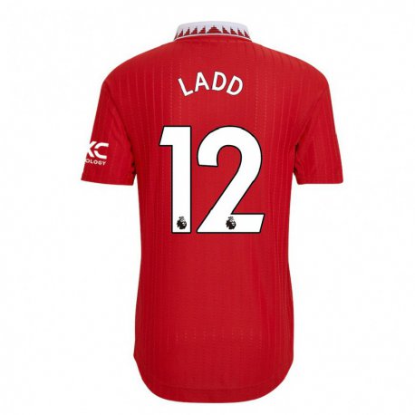 Kandiny Kinder Hayley Ladd #12 Rot Heimtrikot Trikot 2022/23 T-shirt