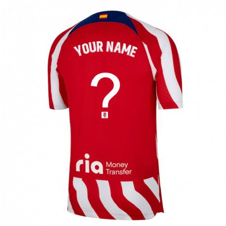 Kandiny Kinder Ihren Namen #0 Rot Weiß Blau Heimtrikot Trikot 2022/23 T-shirt