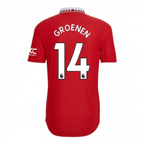 Kandiny Kinder Jackie Groenen #14 Rot Heimtrikot Trikot 2022/23 T-shirt
