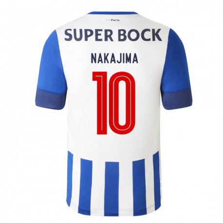 Kandiny Kinder Shoya Nakajima #10 Königsblau Heimtrikot Trikot 2022/23 T-shirt