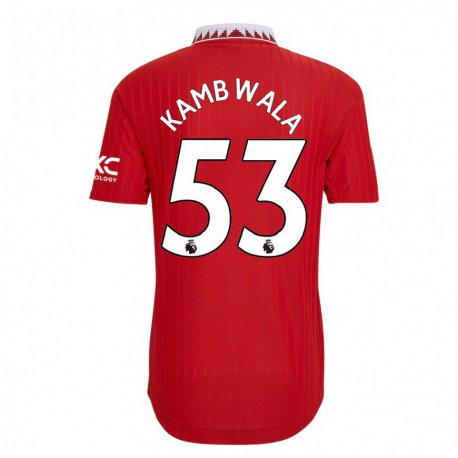 Kandiny Kinder Willy Kambwala #53 Rot Heimtrikot Trikot 2022/23 T-shirt