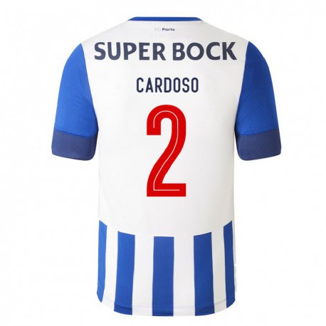 Kandiny Kinder Fabio Cardoso #2 Königsblau Heimtrikot Trikot 2022/23 T-shirt