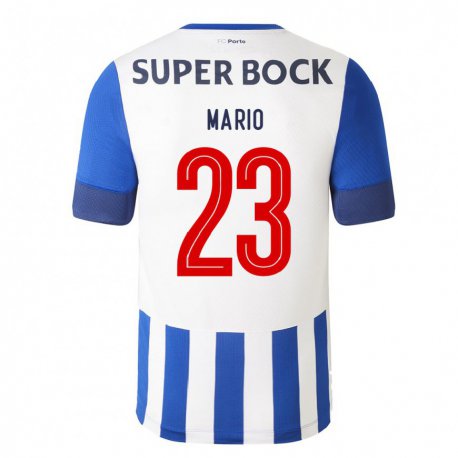 Kandiny Kinder Joao Mario #23 Königsblau Heimtrikot Trikot 2022/23 T-shirt