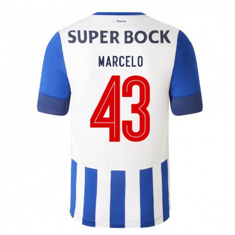 Kandiny Kinder Joao Marcelo #43 Königsblau Heimtrikot Trikot 2022/23 T-shirt