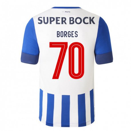 Kandiny Kinder Goncalo Borges #70 Königsblau Heimtrikot Trikot 2022/23 T-shirt