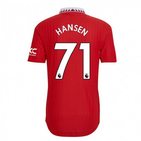 Kandiny Kinder Isak Hansen-aaroen #71 Rot Heimtrikot Trikot 2022/23 T-shirt