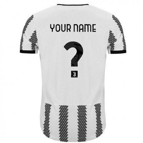 Kandiny Kinder Ihren Namen #0 Weiß Schwarz Heimtrikot Trikot 2022/23 T-shirt