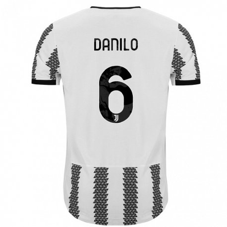 Kandiny Kinder Danilo #6 Weiß Schwarz Heimtrikot Trikot 2022/23 T-shirt