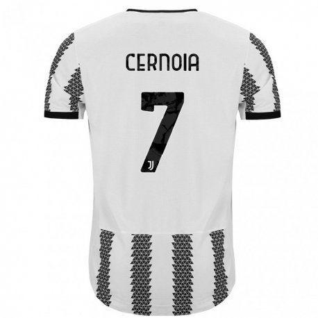 Kandiny Kinder Valentina Cernoia #7 Weiß Schwarz Heimtrikot Trikot 2022/23 T-shirt