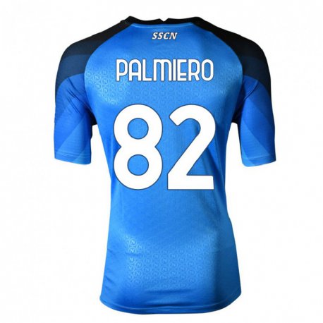 Kandiny Kinder Luca Palmiero #82 Dunkelblau Grau Heimtrikot Trikot 2022/23 T-shirt