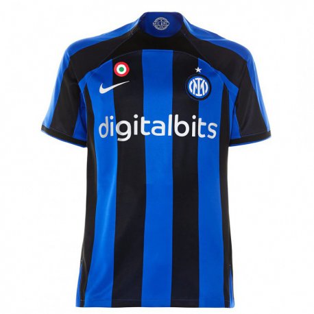 Kandiny Kinder Lorenzo Peretti #37 Königsblau Schwarz Heimtrikot Trikot 2022/23 T-shirt