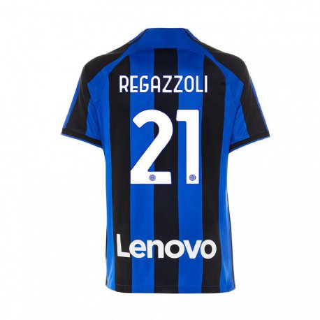 Kandiny Kinder Alice Regazzoli #21 Königsblau Schwarz Heimtrikot Trikot 2022/23 T-shirt