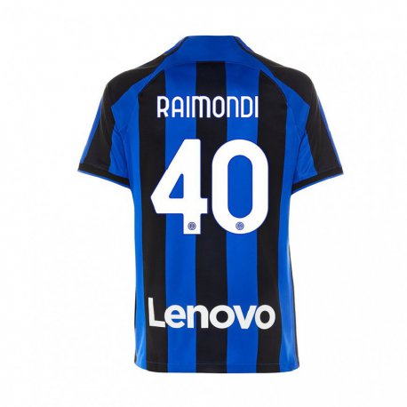 Kandiny Kinder Paolo Raimondi #40 Königsblau Schwarz Heimtrikot Trikot 2022/23 T-shirt