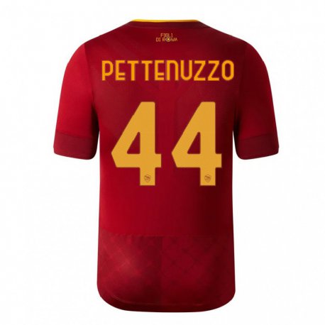 Kandiny Kinder Tecla Pettenuzzo #44 Rotbraun Heimtrikot Trikot 2022/23 T-shirt