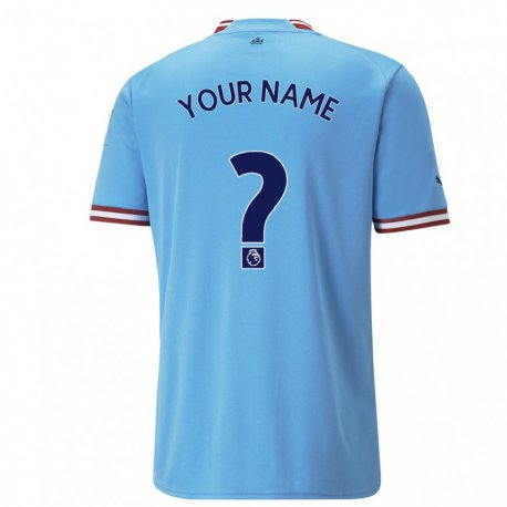 Kandiny Kinder Ihren Namen #0 Blau Rot Heimtrikot Trikot 2022/23 T-shirt