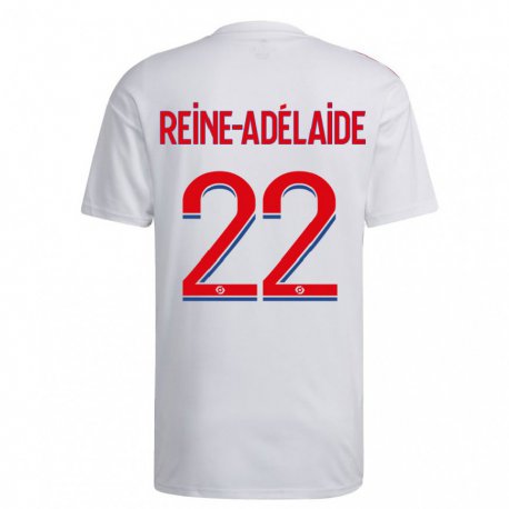 Kandiny Kinder Jeff Reine-adelaide #22 Weiß Blau Rot Heimtrikot Trikot 2022/23 T-shirt