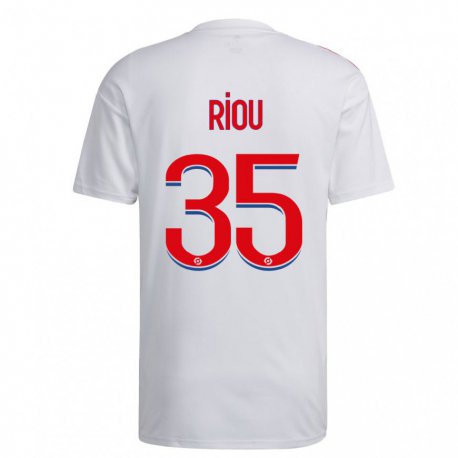 Kandiny Kinder Remy Riou #35 Weiß Blau Rot Heimtrikot Trikot 2022/23 T-shirt